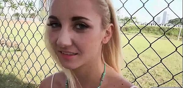  Blonde Jade Amber fucks in public